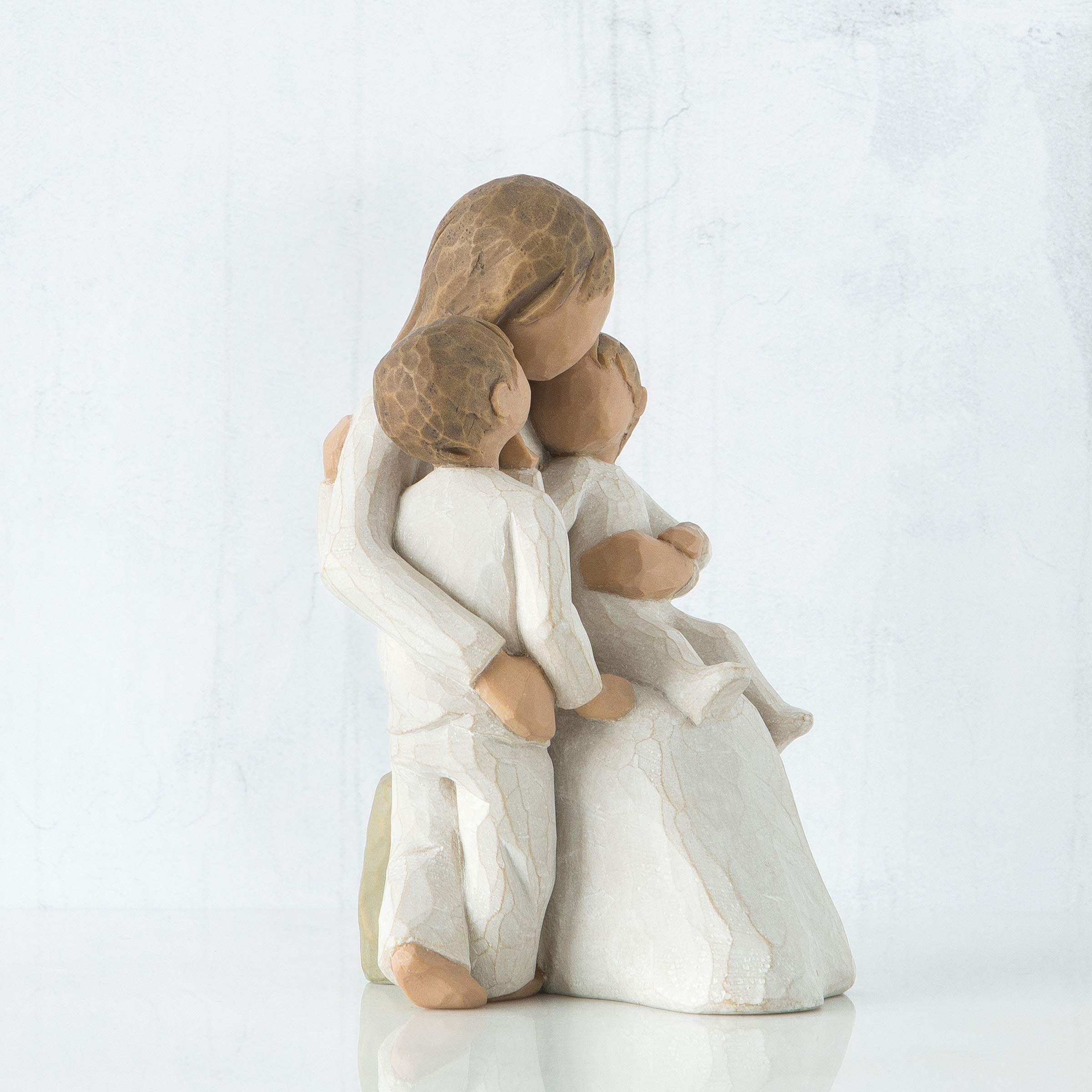 Willow Tree Quietly two children in cream onesies for family milestones
