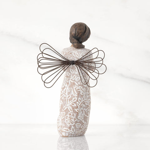 Willow Tree Remembrance Angel arms crossed; intimate memory kept close