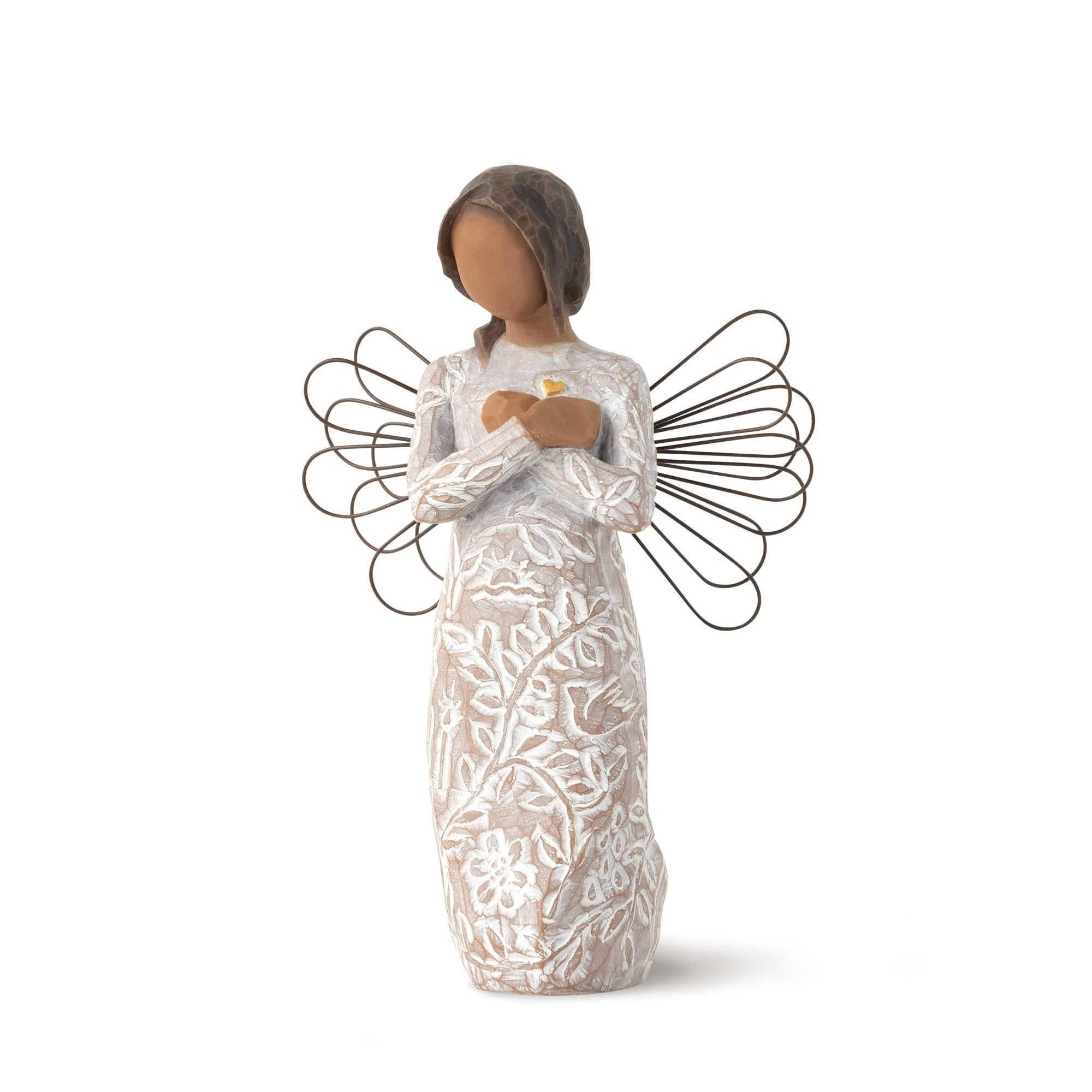 Willow Tree Remembrance Angel darker skin; comforting keepsake for honoring loved ones at home