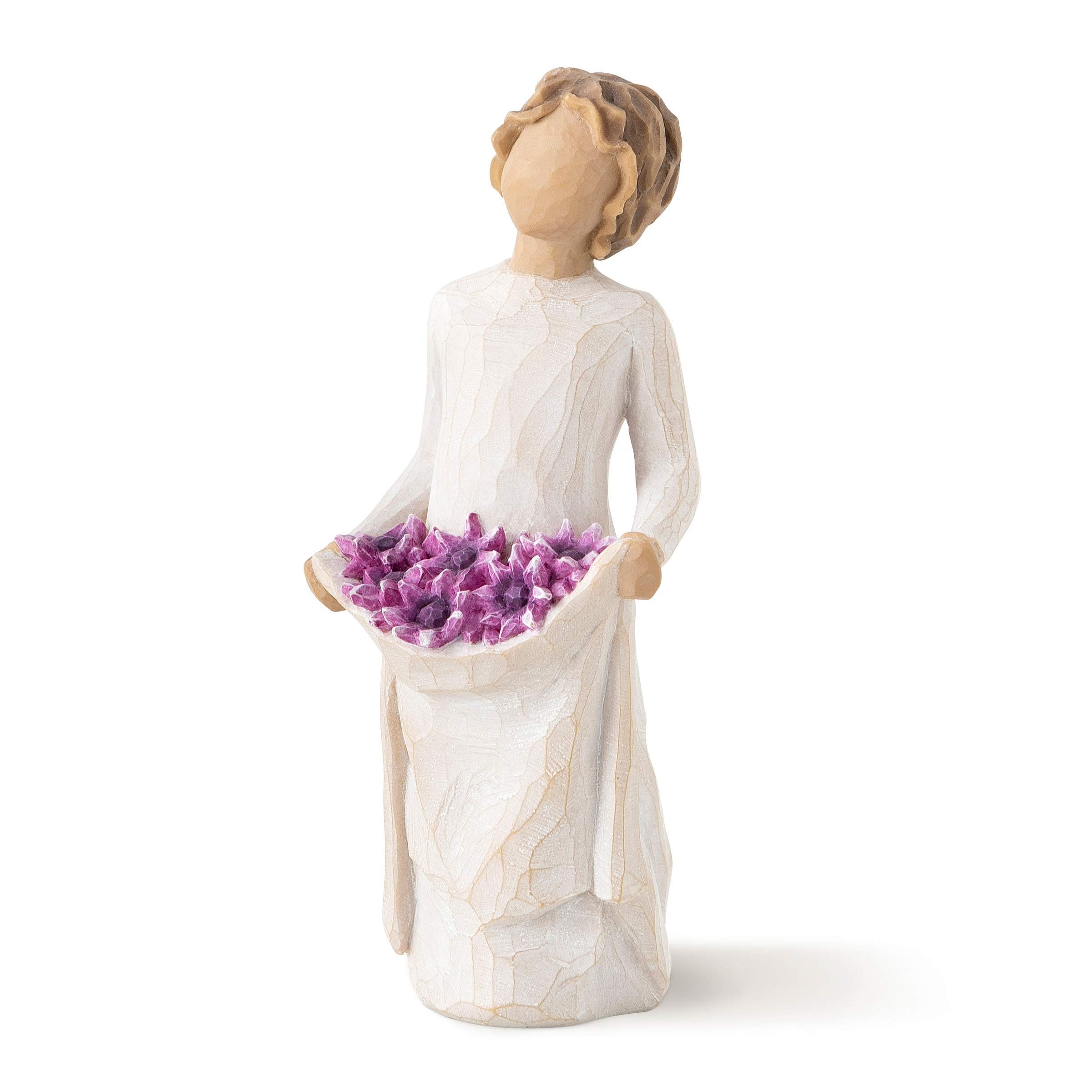 Willow Tree Simple Joys figure with cream dress and daisies, ideal friend gift