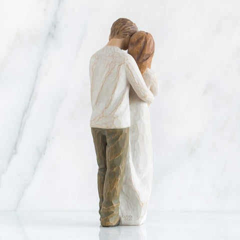 Willow Tree Together enclosure card sentiment enhances gifting with meaningful words.