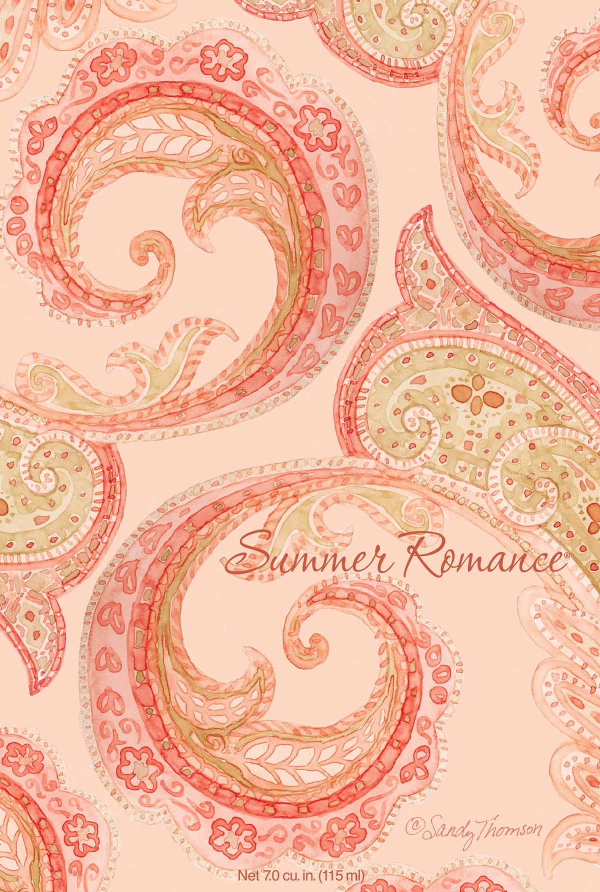 WillowBrook Summer Romance sachet with plumeria and coconut for closet freshness.