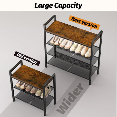 WIN4ALL rack top shelf supports up to 50 pounds.