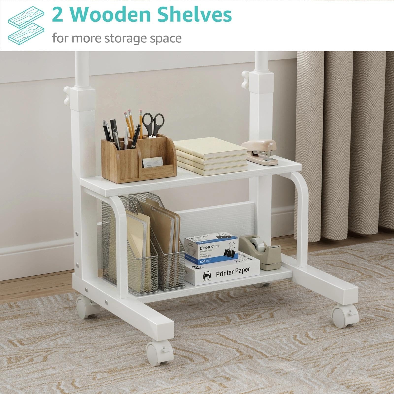 WINAZ 360-degree casters enable smooth movement across rooms