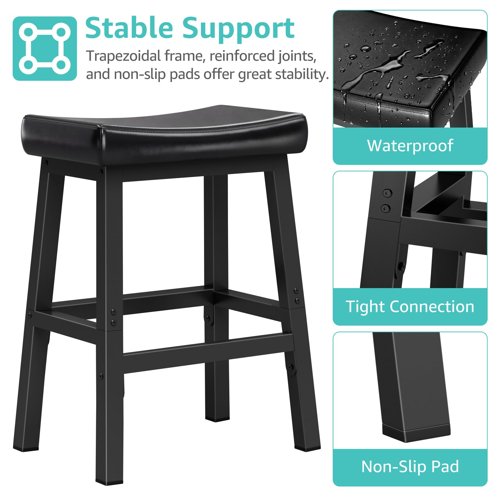 Easy assembly with pre-drilled holes and labeled parts