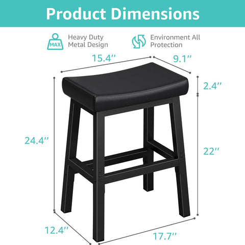 Two-height footrests on WINAZ stool provide versatile rest options