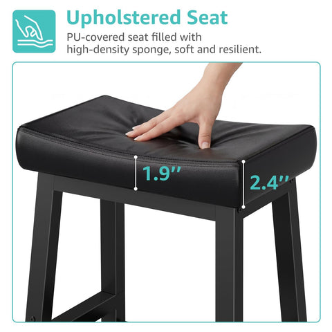 WINAZ stools with easy-assembly features and labeled parts