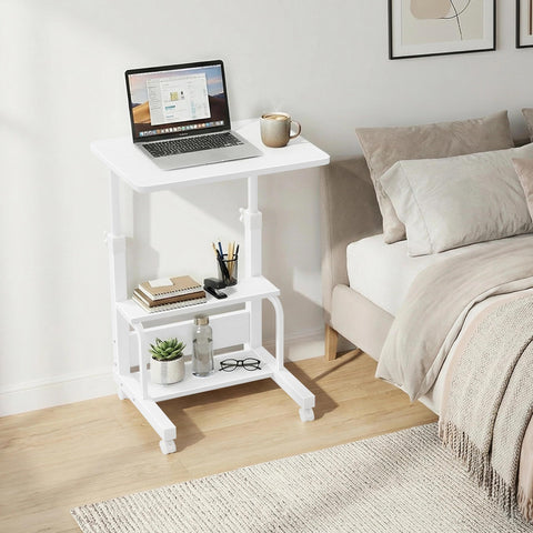 WINAZ height-adjustable desk shows versatility from seating to standing