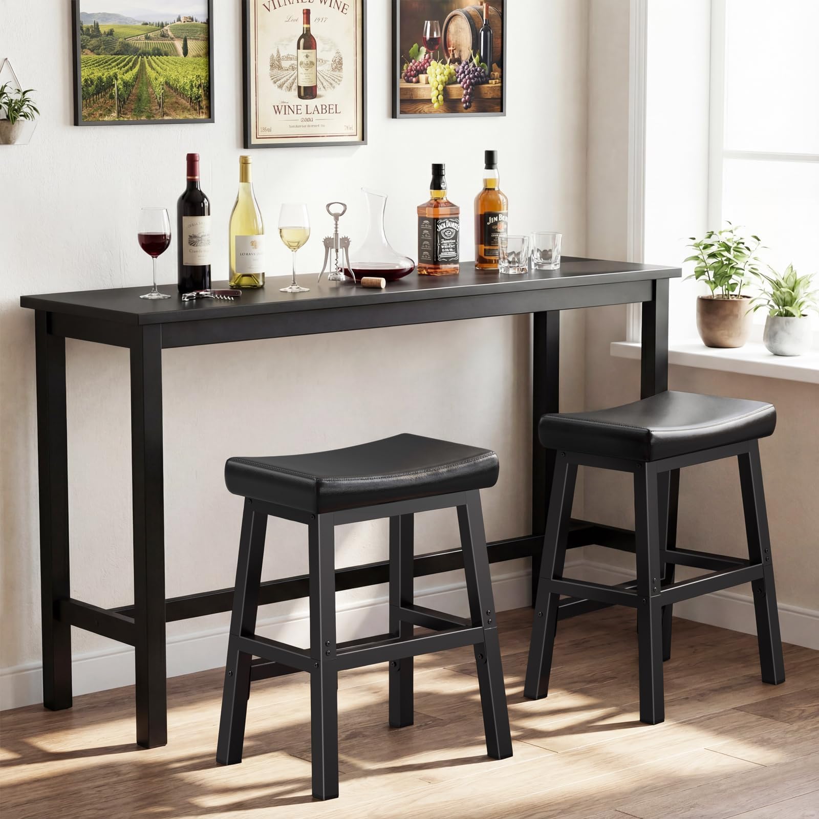 WINAZ matte-finish metal legs provide stable support