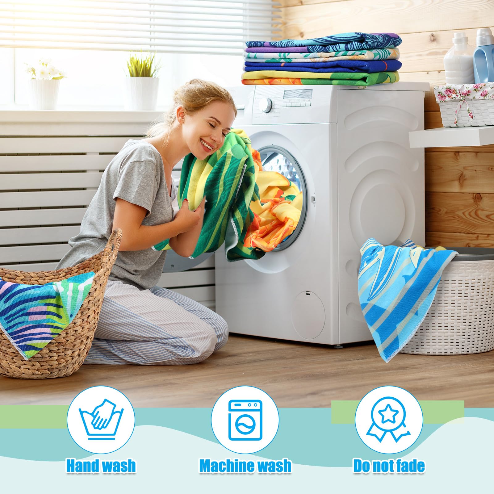 Windkream gift-ready 12-pack towels, a colorful beach set for gifting occasions.
