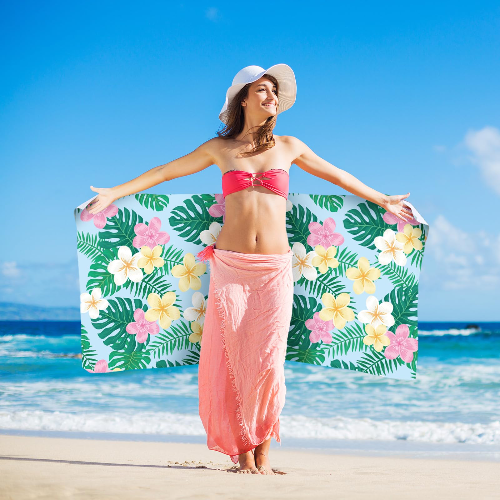 Windkream vibrant-pattern beach towels, adding style to your seaside setup.