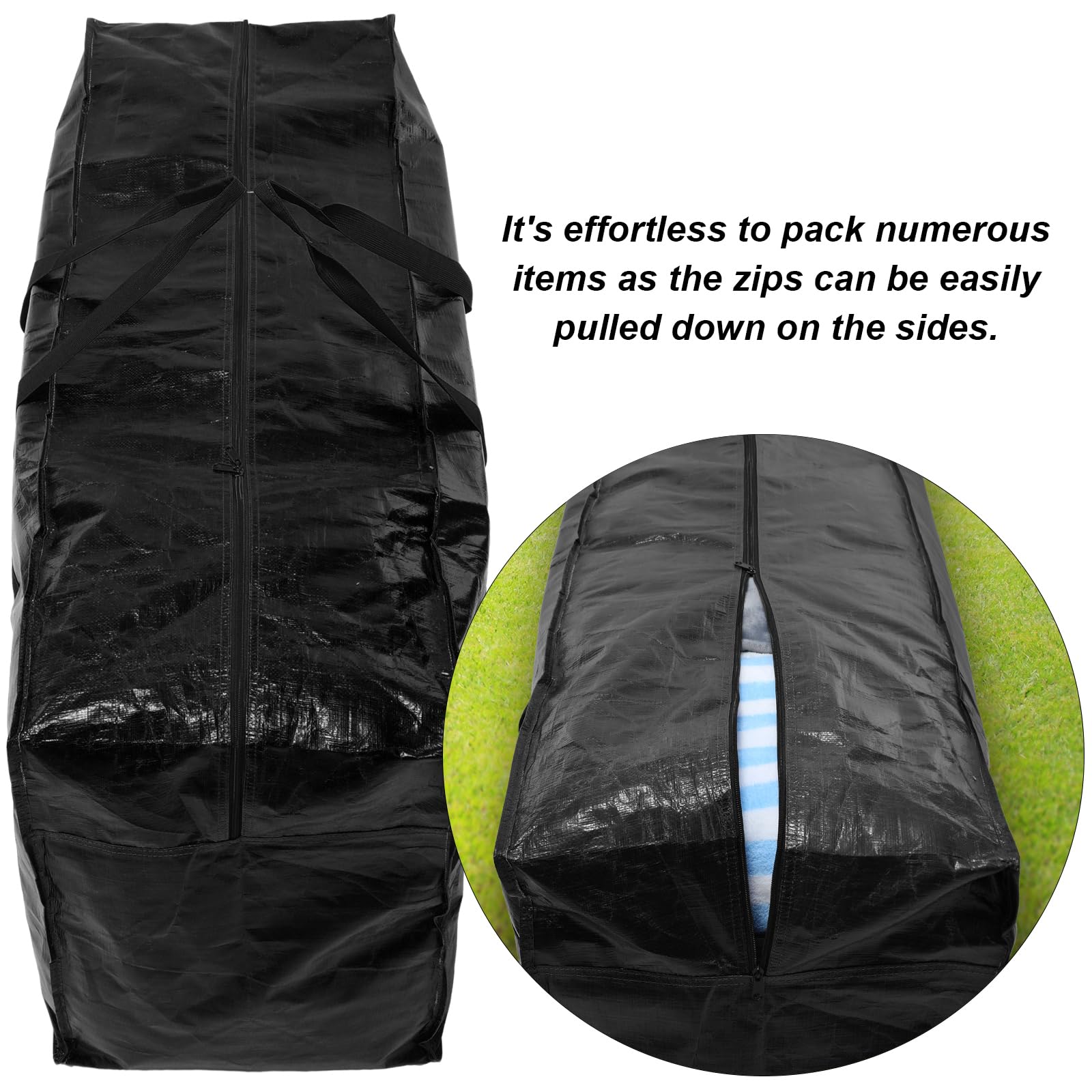 Windyun black heavy-duty storage bags protect moisture-prone items.