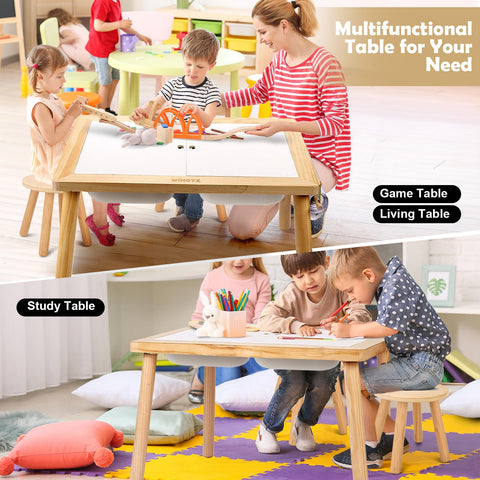 Wingyz Kids Table with rounded corners for safer play