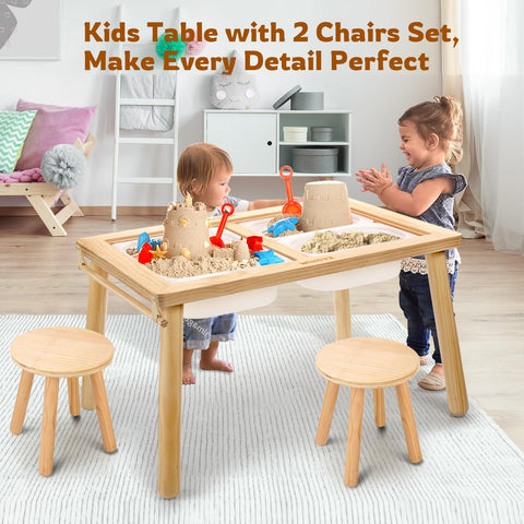 Wingyz Sensory Table and Chair Set with rounded edges keeps kids safe.