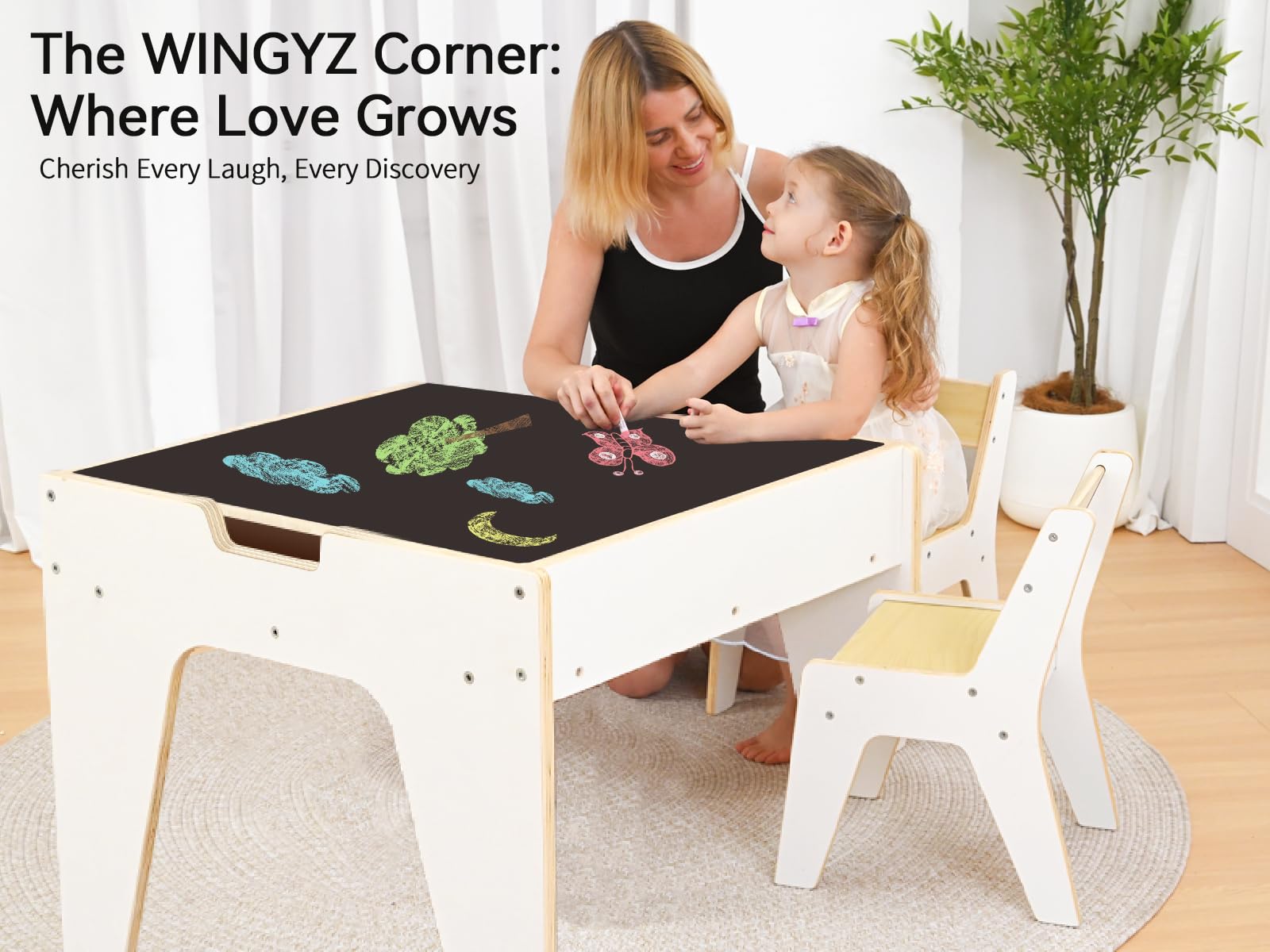 WINGYZ splinter-free surface finished for safe, extended play.