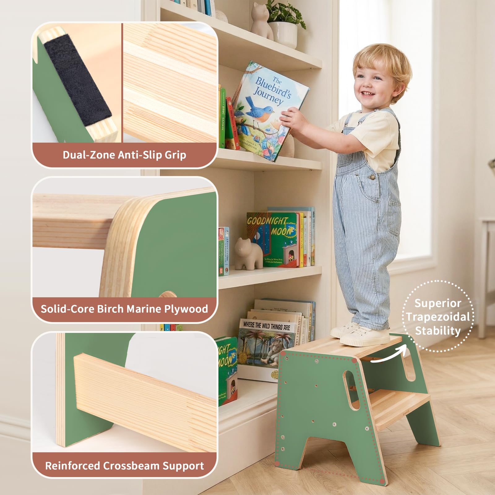 WINGYZ stool with 200lb capacity handles both kids and adults safely