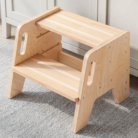 WINGYZ toddler step stool with 3-height adjustment for growing kids and potty training