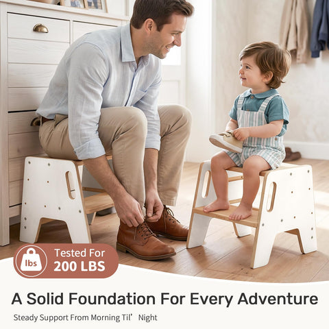 WINGYZ toddler-step-stool-birch-marine-plywood-safety features warp-resistant and durable.