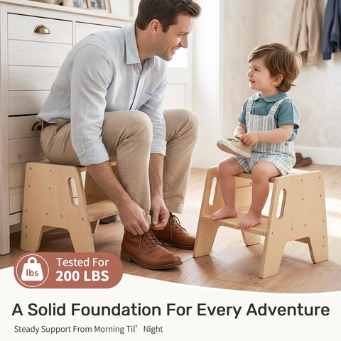 WINGYZ FSC and ASTM certified birch plywood stool for safe home use