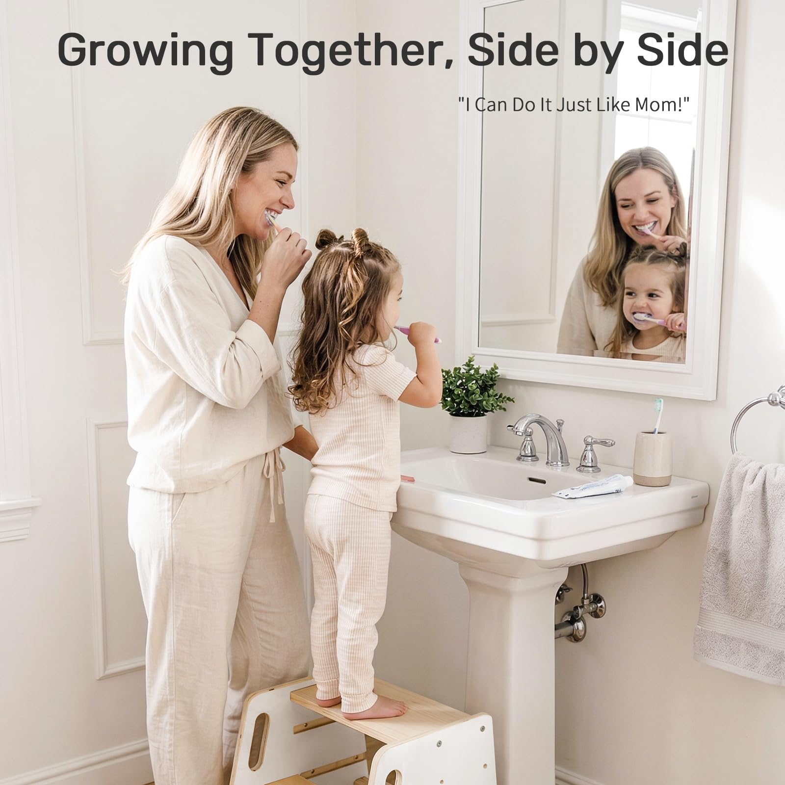 WINGYZ toddler-step-stool-portable-5lbs lightweight and easy to move between rooms.