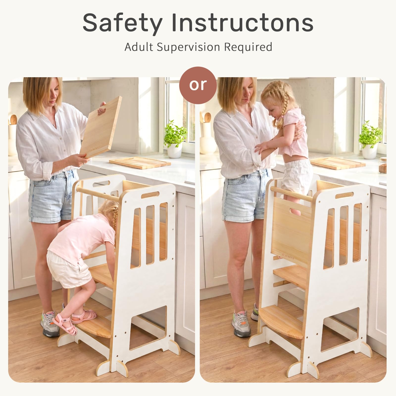 WINGYZ Toddler Tower includes simple instructions for quick setup.
