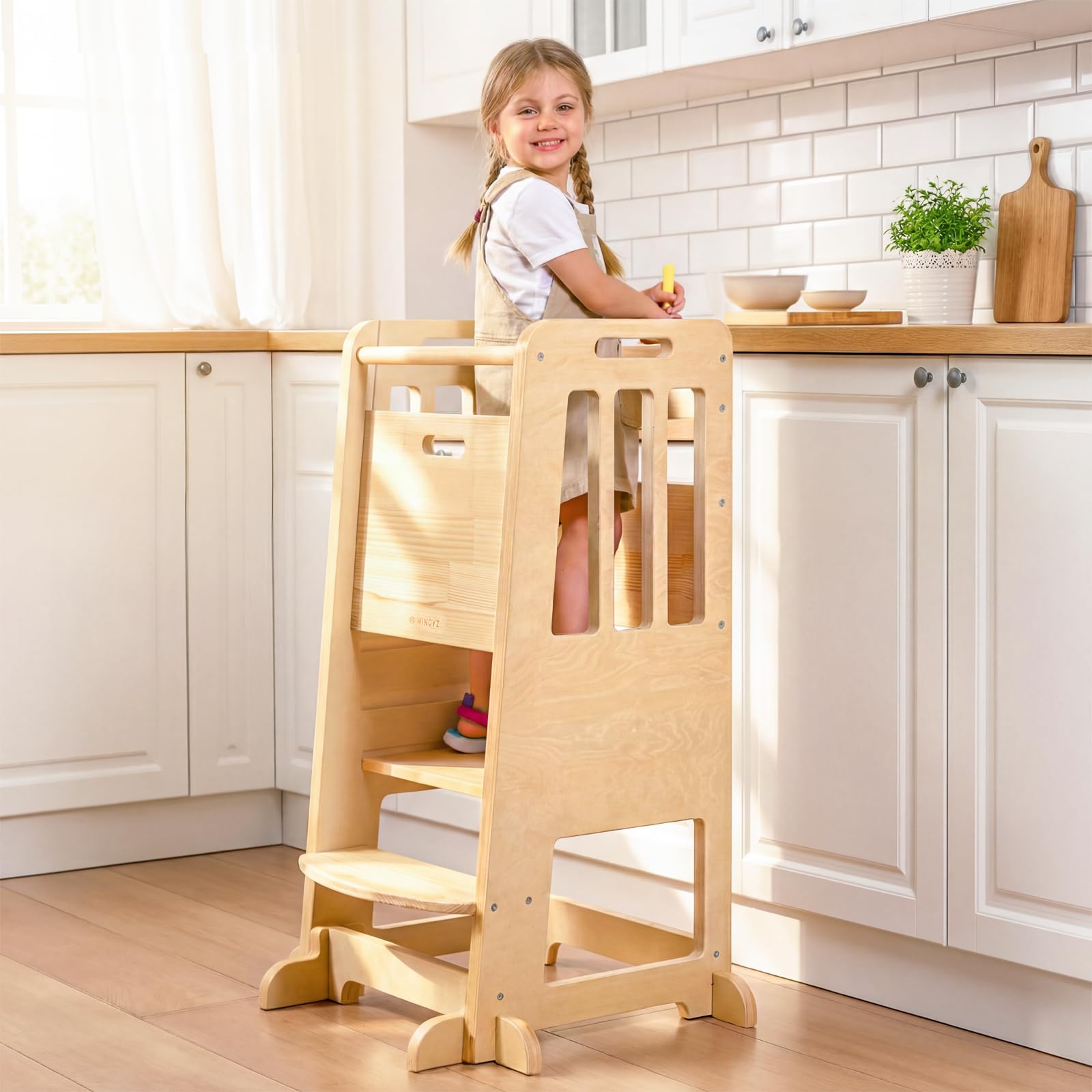 WINGYZ Toddler Tower base demonstrates a stable foundation for safe climbing.