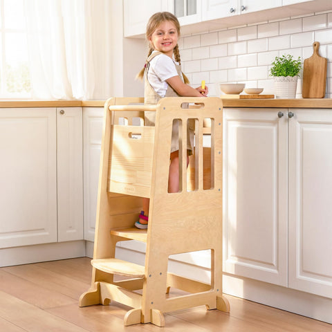 WINGYZ Toddler Tower base demonstrates a stable foundation for safe climbing.