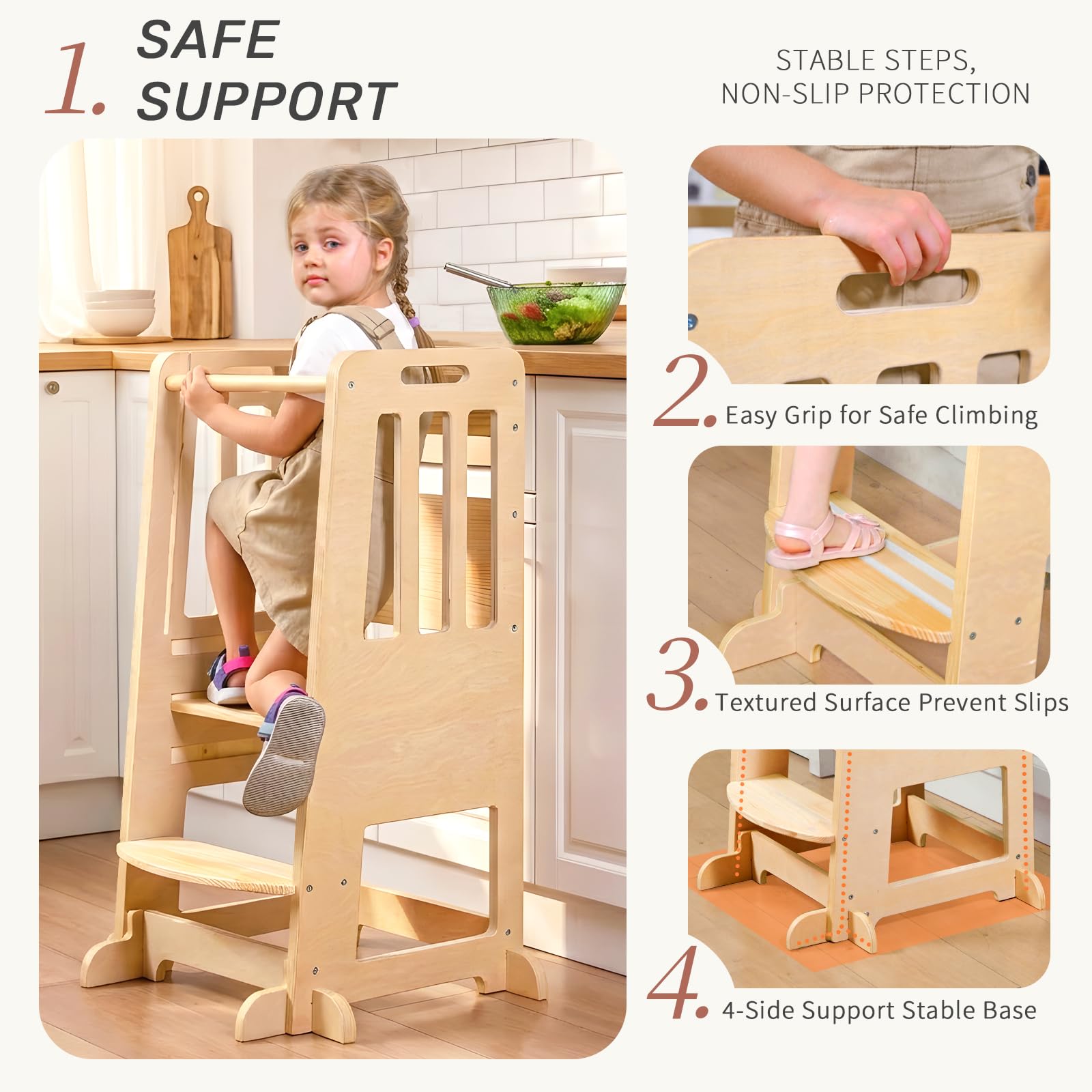 WINGYZ Toddler Tower height-10 platform supports early learning at a comfy reach.