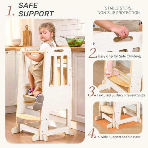 WINGYZ Toddler Tower sliding door enabling safe independence.