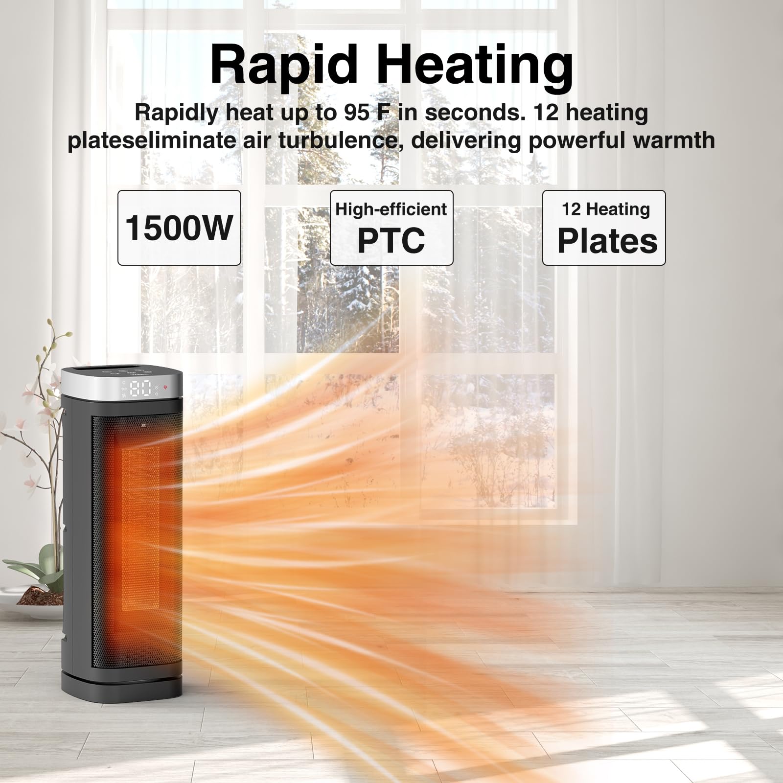 WINHL space heater safety features emphasize tip-over and overheat protection for peace of mind.