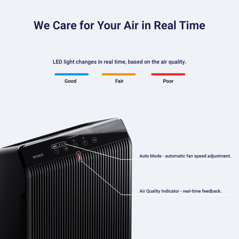 Winix 5510 carbon filter reduces odors from cooking and pets.