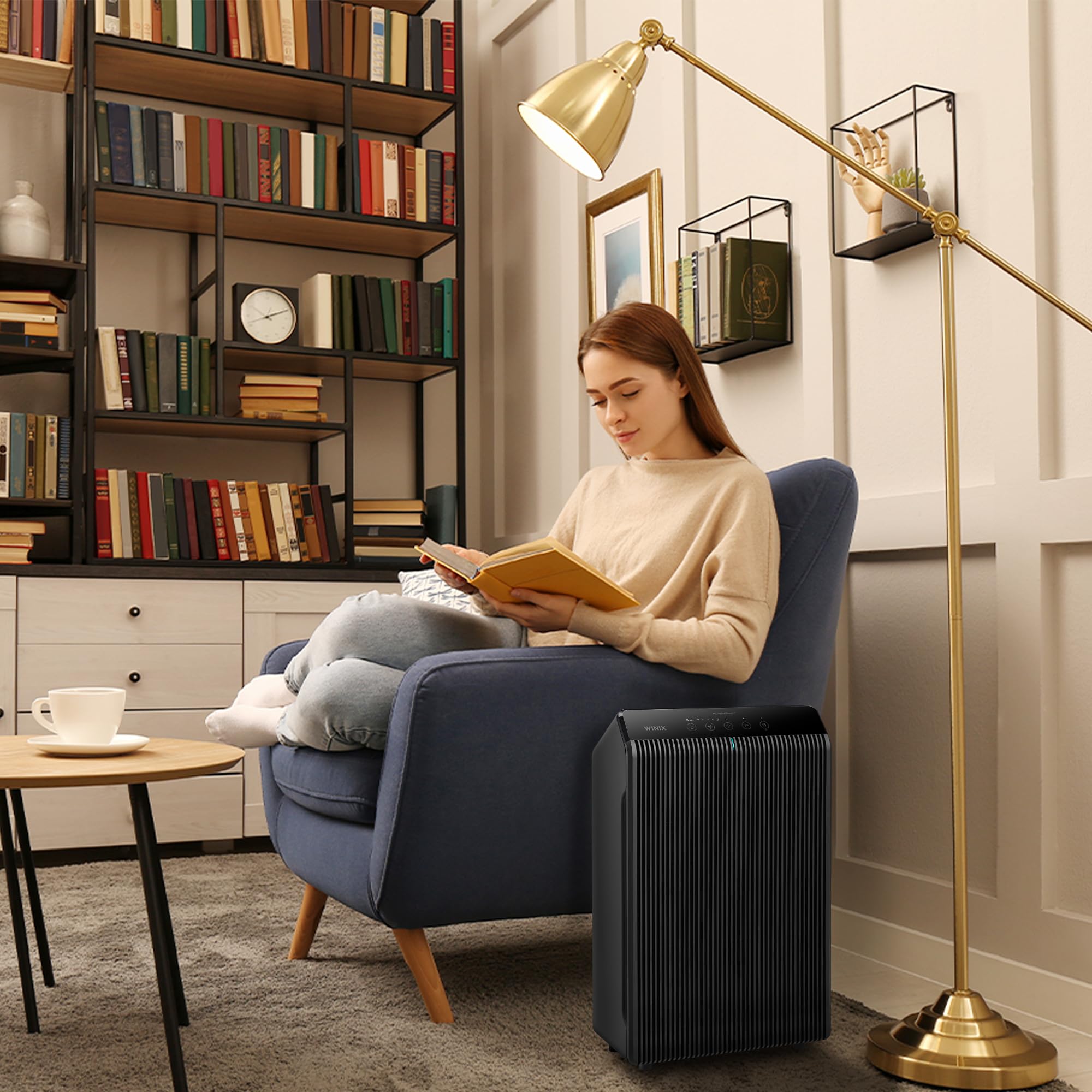 Winix 5510 Auto Mode automatically adjusts fan speed for efficiency.