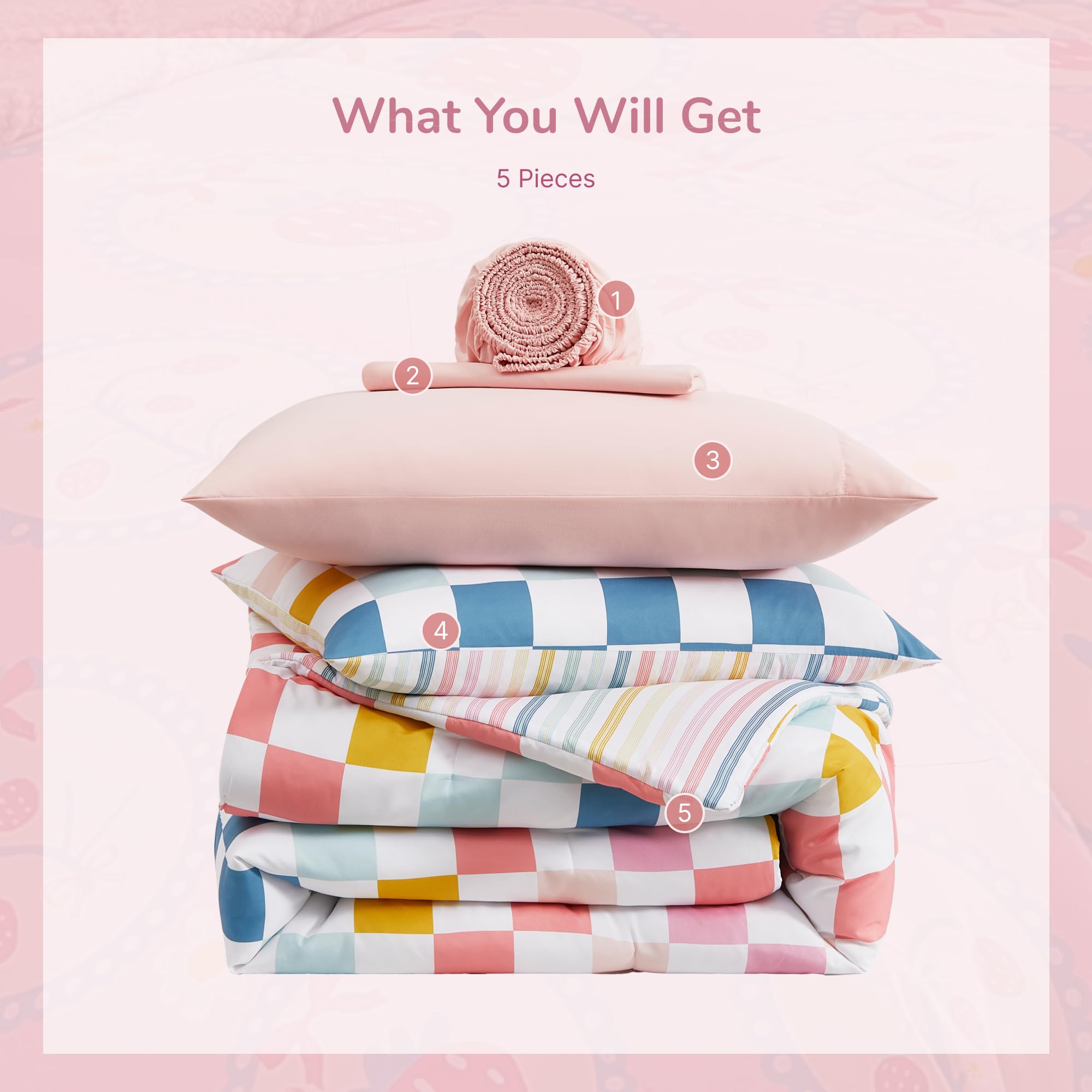 Wink Deer bedding in a cozy night-time setup for kids.