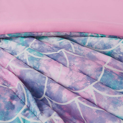 Wink Deer mermaid bedroom decor brings bright colors to a kid-friendly space.