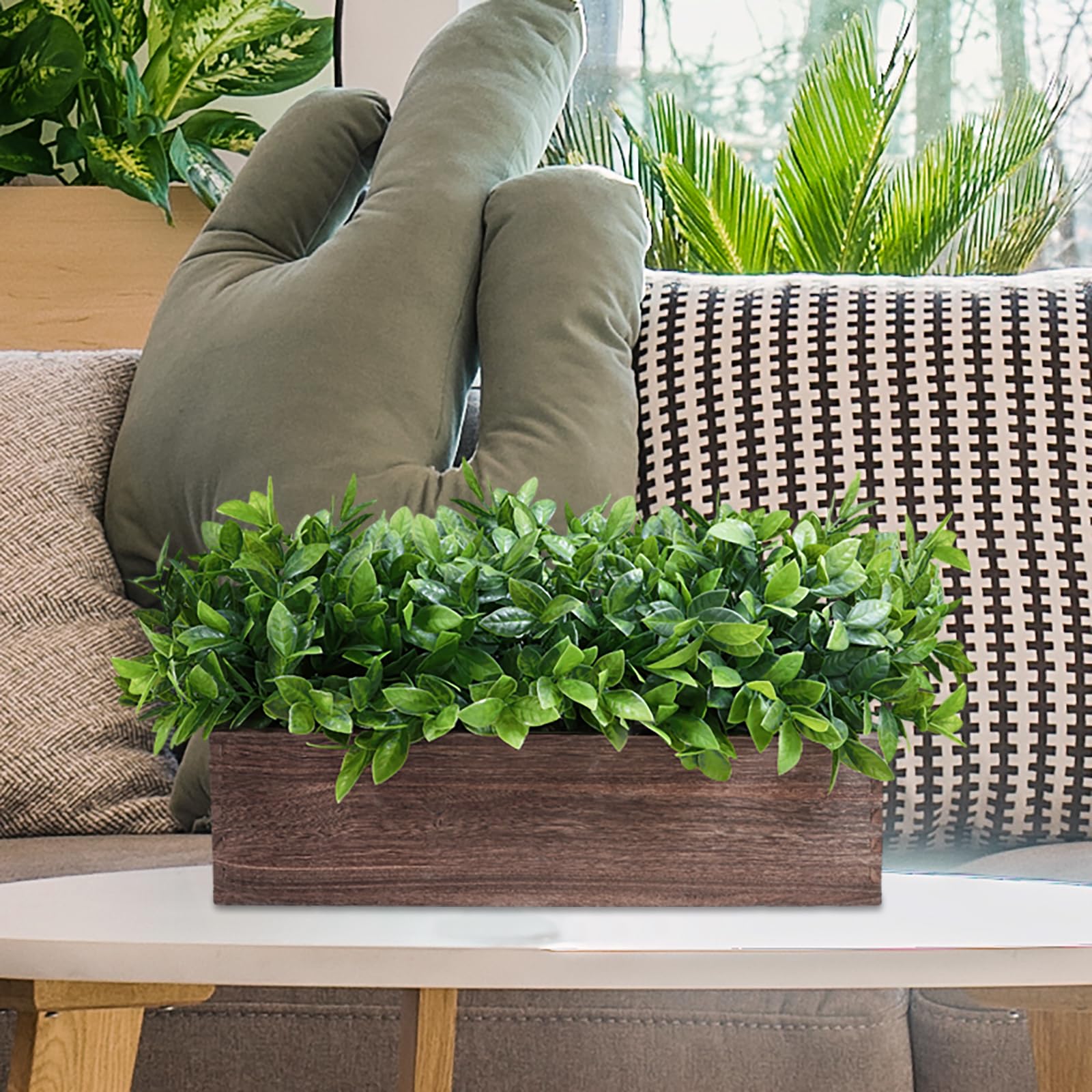 Winlyn boxwood bedroom decor enhances calm green ambiance