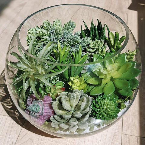 Winlyn burro-tail artificial succulent pick for terrariums and wreaths