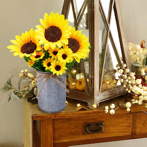 Winlyn gift-ready sunflower centerpiece suitable for housewarmings