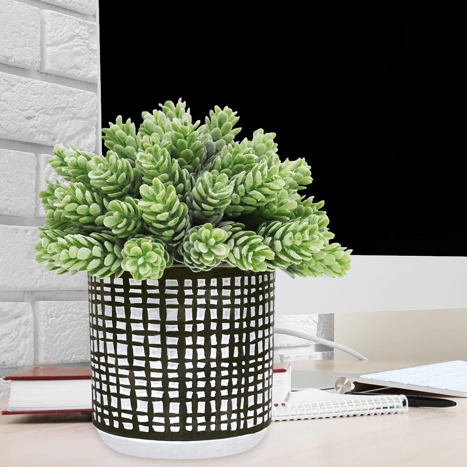 Winlyn tabletop greenery ensemble, grouped for a cohesive centerpiece.