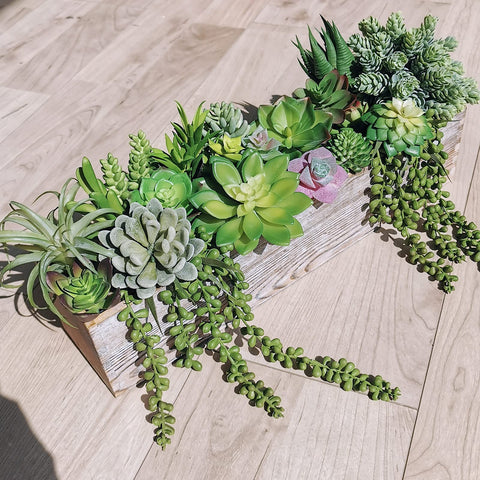 Winlyn yucca faux pick with lush green tones for displays