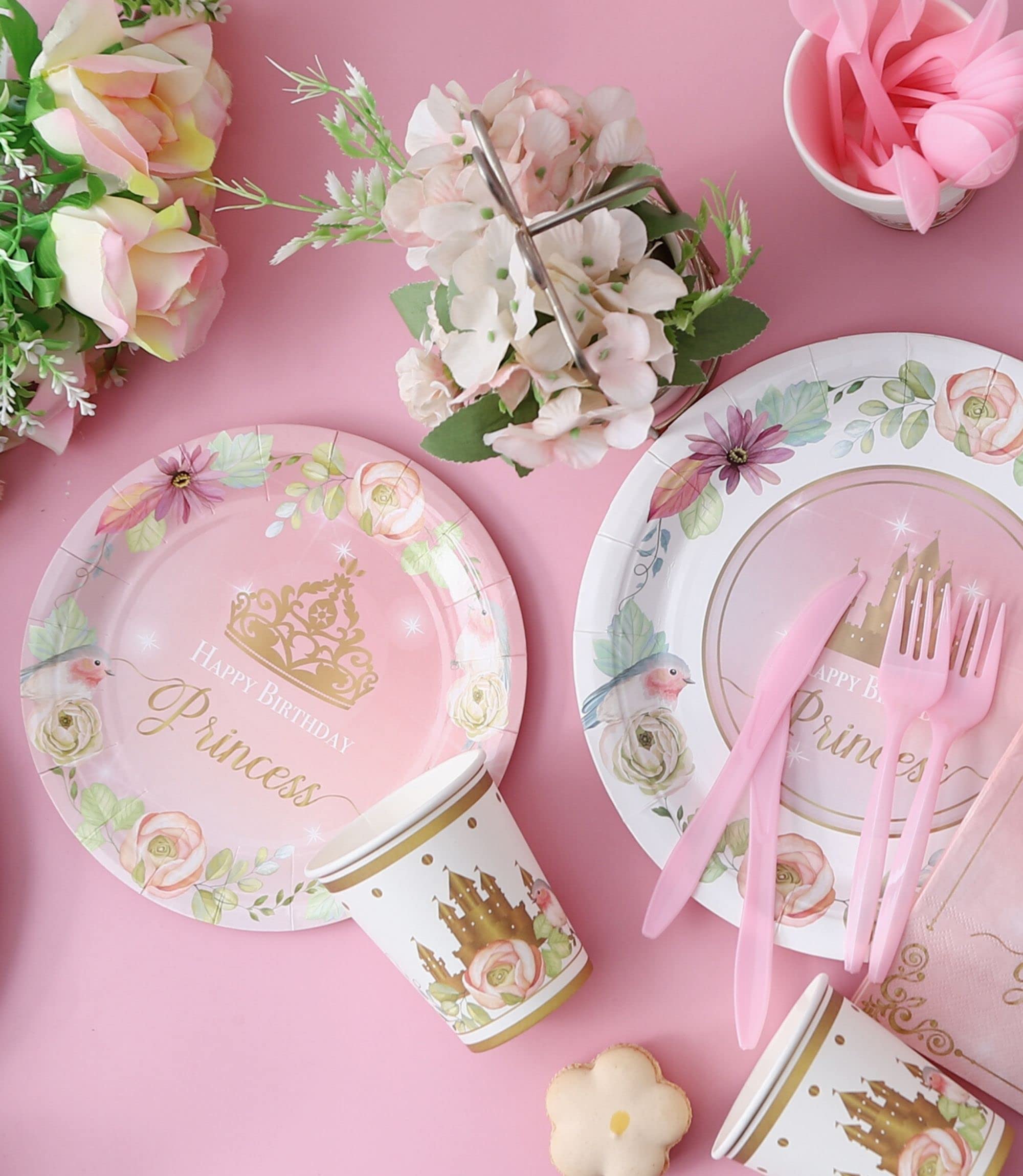 Winoo Design princess balloons and banner create cohesive party decor
