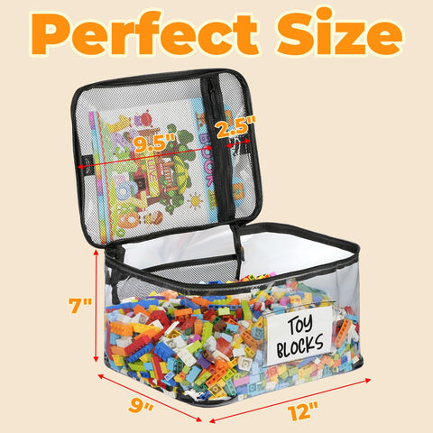 WinzMil transparent design enables neat toy sorting at a glance.