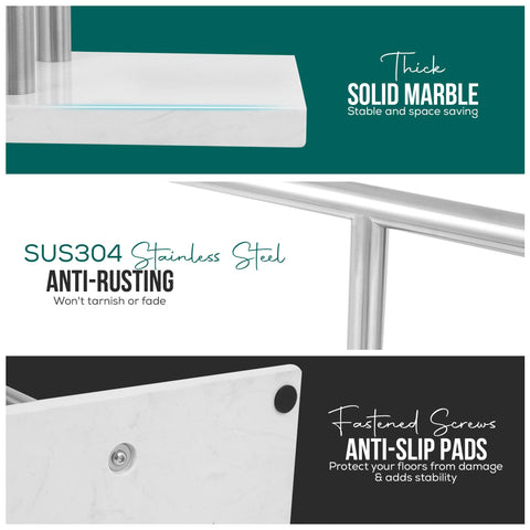 WISATO freestanding towel rack stands on the floor without wall mounting.