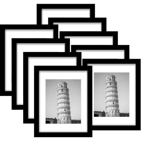 Wiscet 11x14 frame set9 front view, versatile wall or tabletop display.
