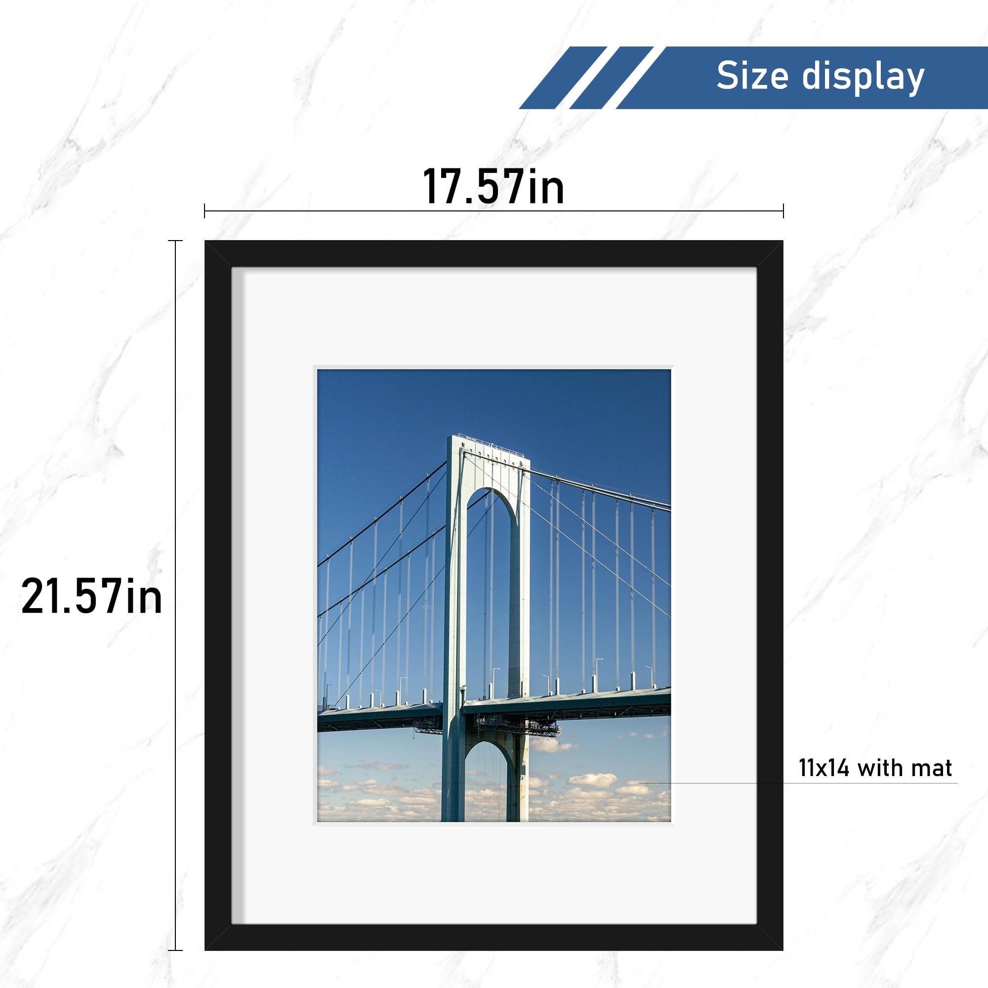 Wiscet mat holds an 11x14 photo for a focused presentation