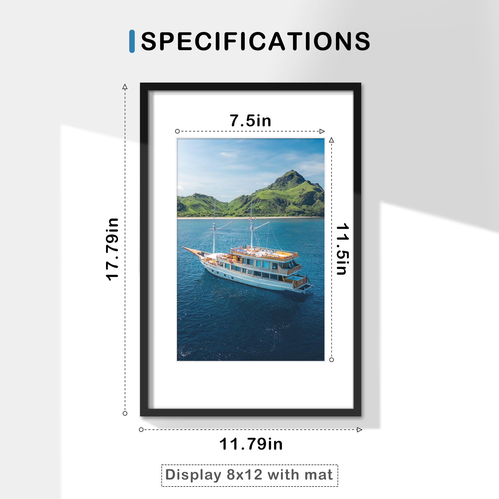 Wiscet 11x17 frame wall horizontal display for gallery-worthy memories