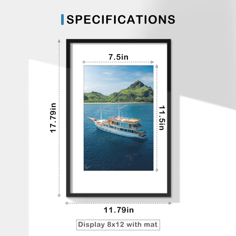 Wiscet 11x17 frame wall horizontal display for gallery-worthy memories