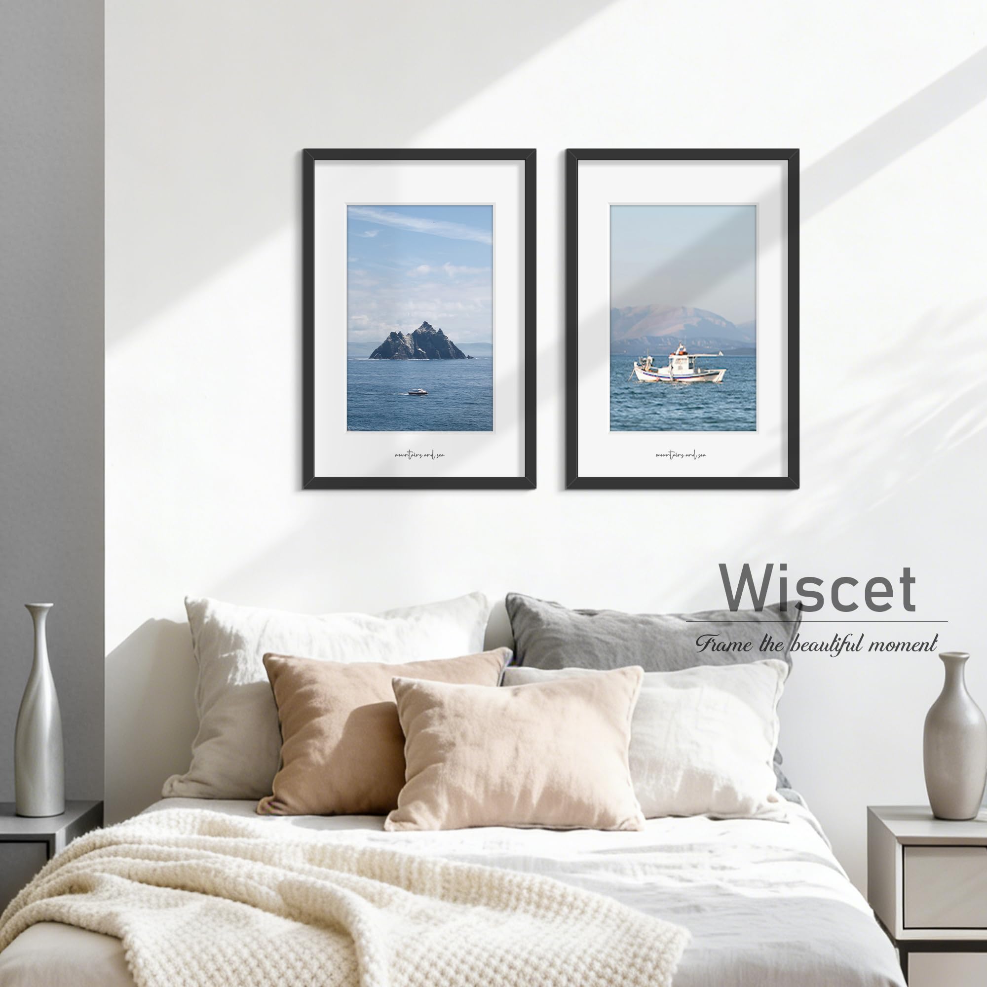 Wiscet sturdy frame suitable for living rooms, offices, and galleries.