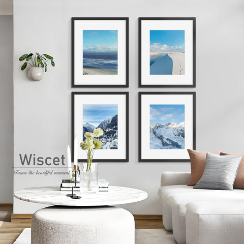 Wiscet frames offer horizontal and vertical mounting with wall hooks
