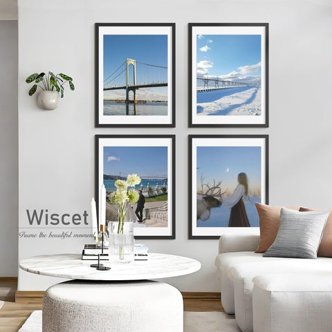Wiscet solid MDF construction provides durable framing for photos and art.