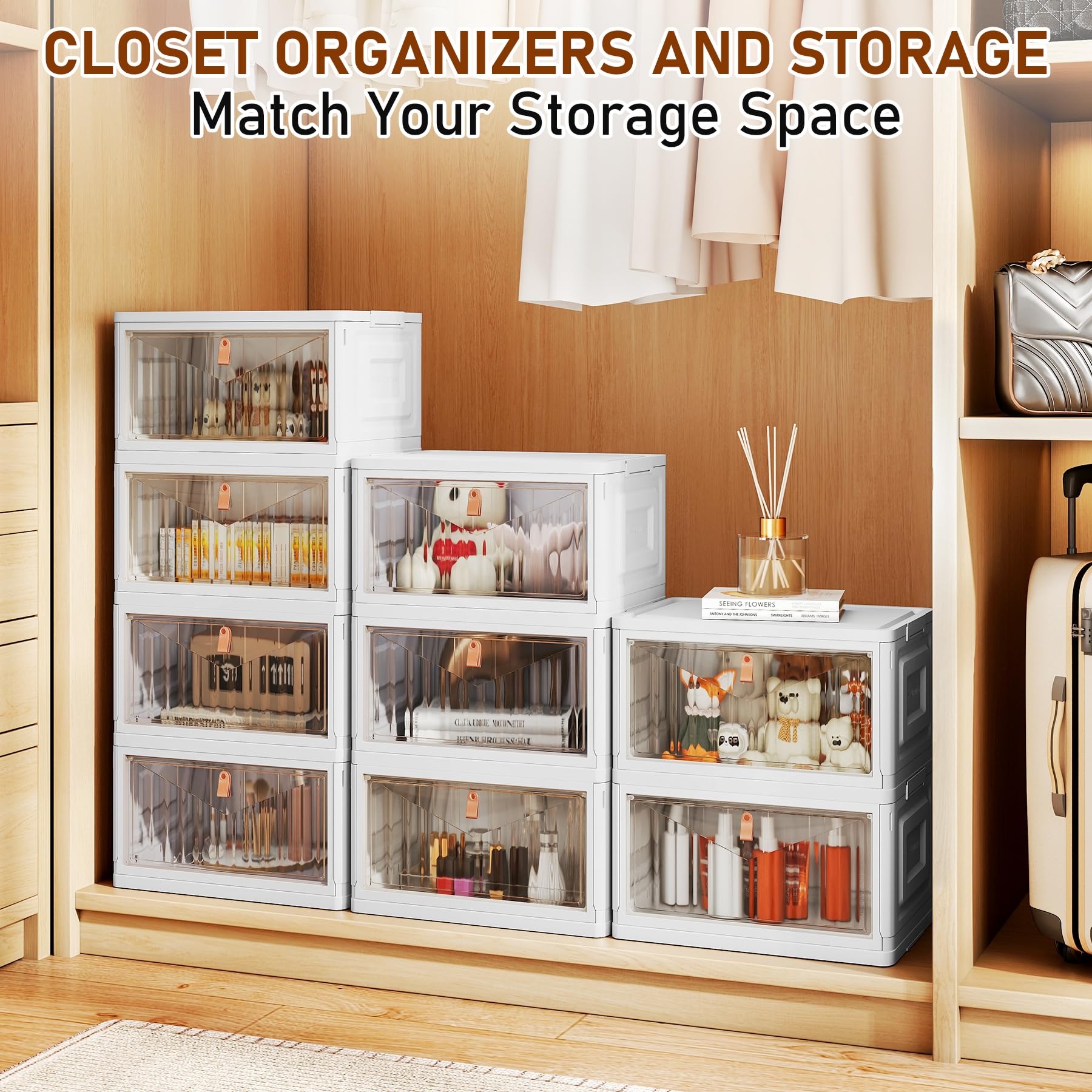Wise Oannes translucent front door helps quickly identify stored items.